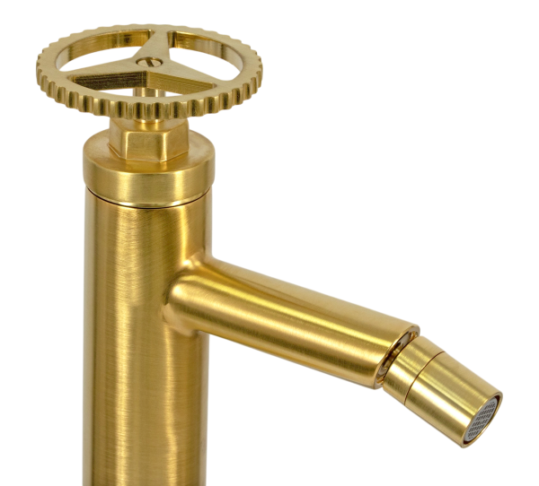 Смеситель для биде Remer Chrono CH20BG, золото брашированное