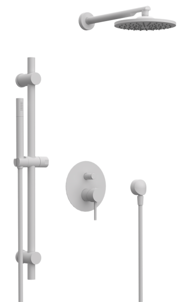 Душевая система Remer X Style X09S01OBO, белый матовый