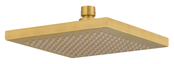 Верхний душ с шарнирным соединением 20 см Remer 359SSBGX, золото брашированное