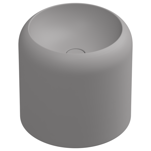 Раковина накладная 42 см GSG Ceramic Design Petra PELAVSECOLFS038, Fumo Matt