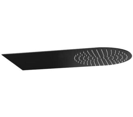 Верхний душ настенный 50x20 см Remer 350UFMNOX, черный матовый