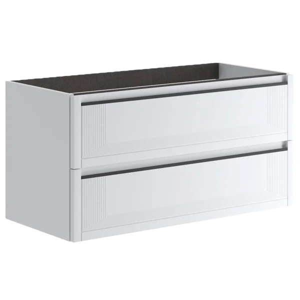 Тумба под раковину с 2 ящиками Onsen Tratto 77-BP-100-L1-M03 100 см, белый