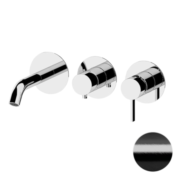 Смеситель для ванны Remer Metrica MC54D3PCFP, черный брашированный хром