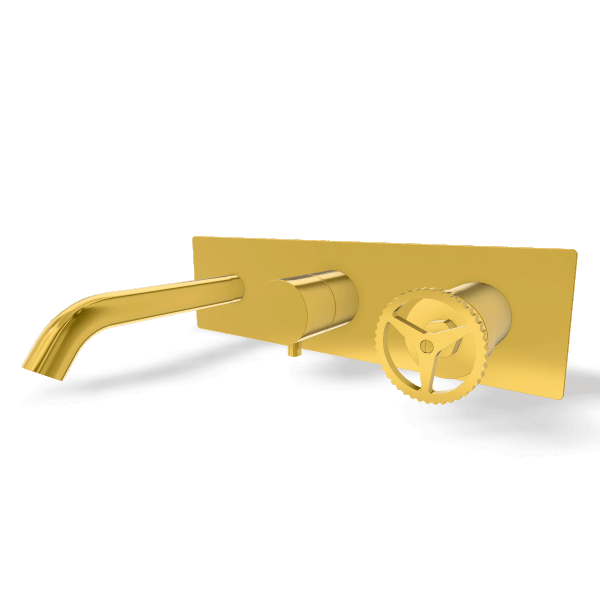 Смеситель для ванны Remer Chrono CH54D3WBDO, золото глянцевое