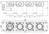 Скрытая часть на 3 выхода Remer WBOX98D3
