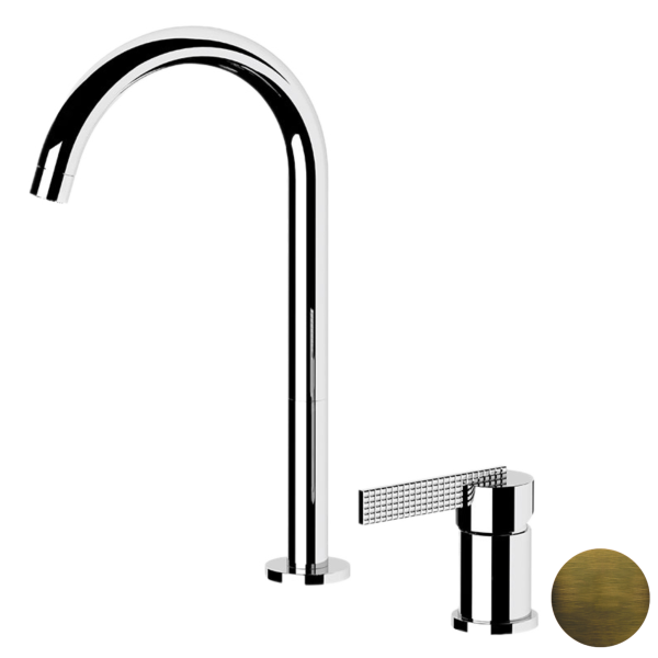 Смеситель для раковины Daniel Club ANC655LOM, латунь матовая состаренная