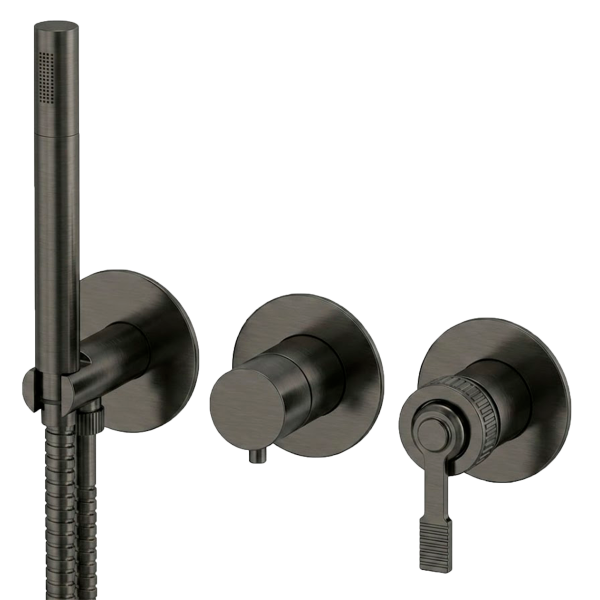 Смеситель для душа Remer Atelier AL97D3PWBGM, оружейная сталь PVD