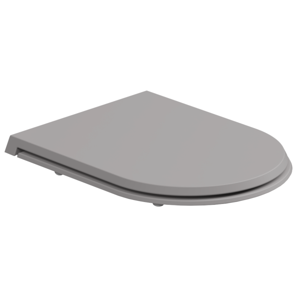 Крышка с сиденьем для подвесного унитаза с микролифтом GSG Ceramic Design Cruise CRCOPRSLTICR038, Fumo Matt