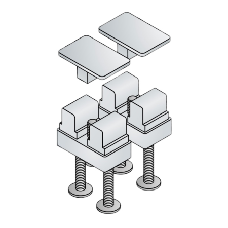 Переходная пластина для 987.000.0 OMP Tea 987.001.0.3, золото брашированное
