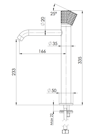Смеситель для раковины Remer Celebrity CEC11LXLNO, черный матовый