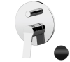 Смеситель для душа Remer Slash SL09HNO, черный матовый