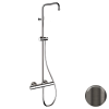 Душевая система термостатическая Remer Elegance EQ32ASSDGM, оружейная сталь PVD