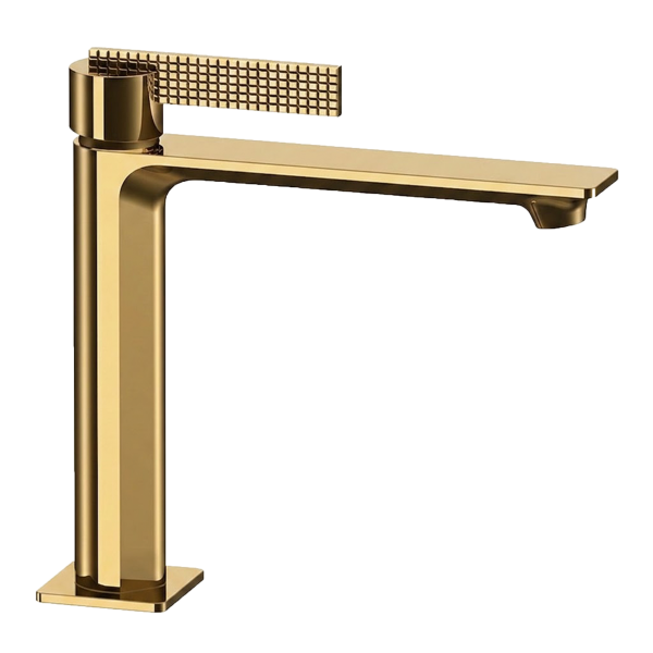 Смеситель для раковины Daniel Club ANC606LNGP, золото глянцевое PVD