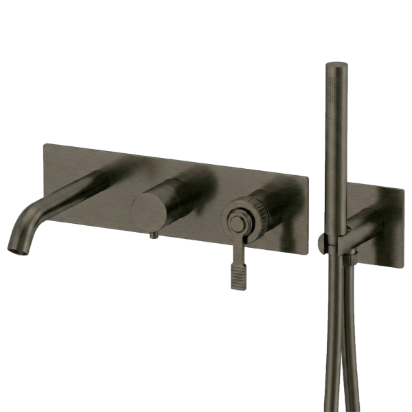 Смеситель для ванны Remer Atelier AL53D2WBCFP, черный брашированный хром