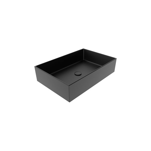 Раковина накладная 60x40 см GSG Ceramic Design Zenith ZELAVFS60003, черный матовый