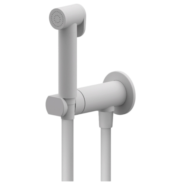 Гигиенический душ со смесителем Remer X Style N64WBO, белый матовый