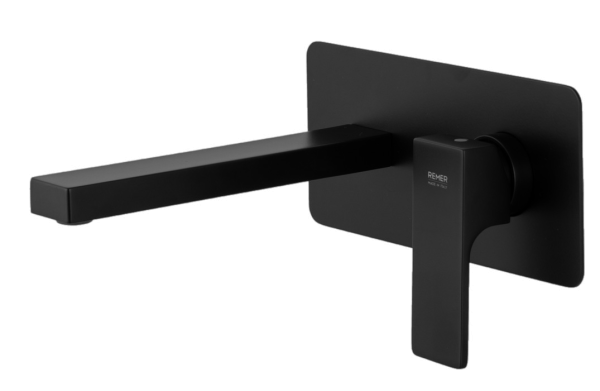 Смеситель для раковины Remer Absolute AU15NO, чёрный матовый