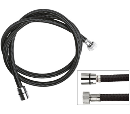 Шланг для душа ПВХ 200 см Remer 332CNNY200, черный