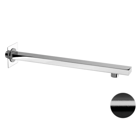 Кронштейн для верхнего душа 40 см Remer 348Q40CFP, черный брашированный хром