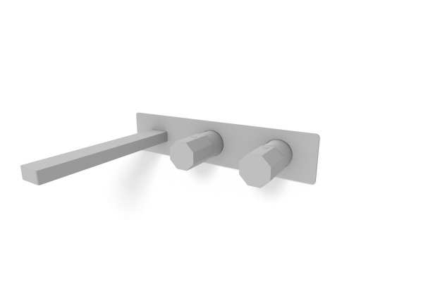 Смеситель для ванны Remer Ottagono ON54D2WBBO, белый матовый