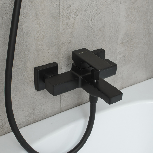 Смеситель для ванны Mariani Rebel B14212RE, черный матовый
