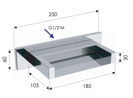 Излив настенный Remer 91ZC