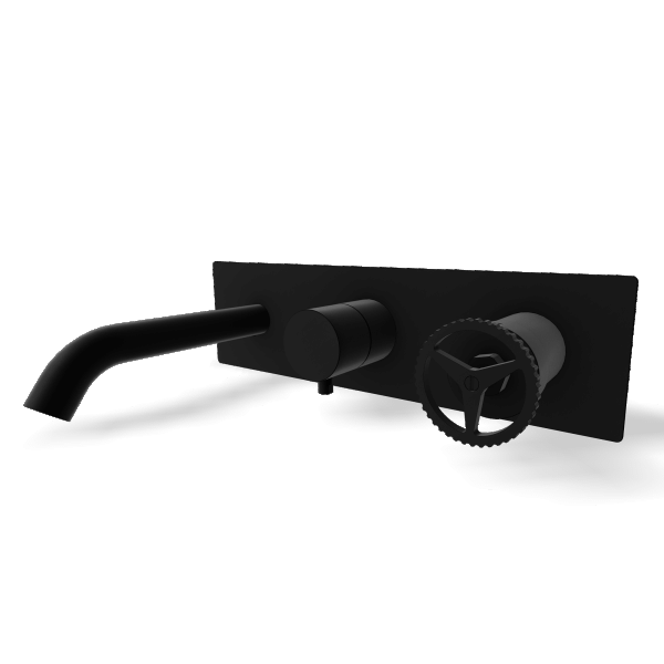 Смеситель для ванны Remer Chrono CH54D2WBNO, черный матовый