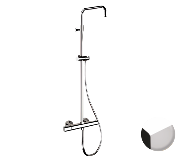 Душевая система термостатическая без верхнего и ручного душа Daniel X-Factor XF636BASSDCR, хром