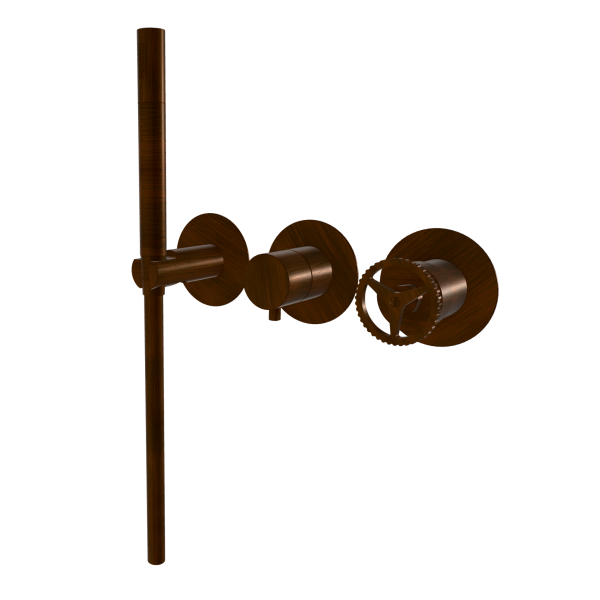 Смеситель для душа Remer Chrono CH97D2PWBBR, бронза масляная