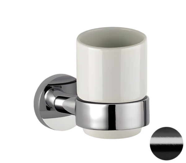 Стакан Remer Guest GS15CFP, черный брашированный хром