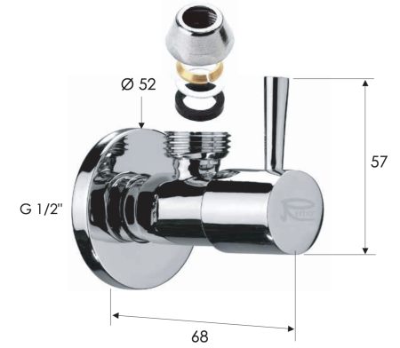 Набор аксессуаров для раковины Remer KIT10COMPBG, золото брашированное