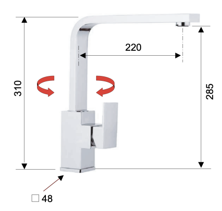 Смеситель для кухни Remer Q-Design QD42U