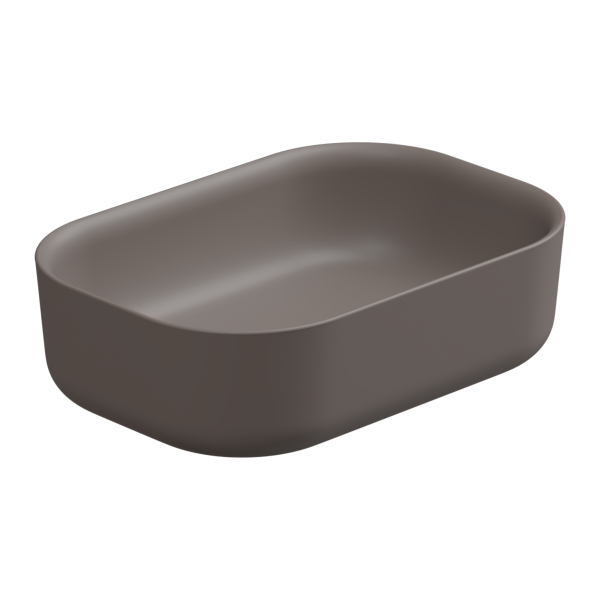 Раковина накладная 60x42 см GSG Ceramic Design Hit! HILAVRE60029, Tortora Matt