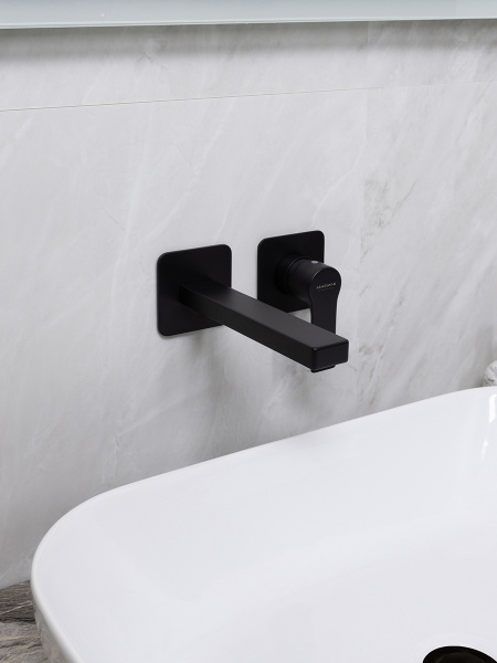 Смеситель для раковины Mariani Kali B14565KLP, черный матовый