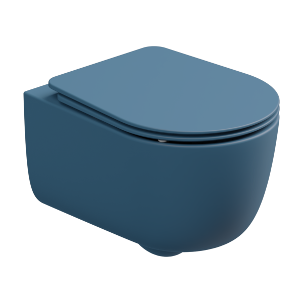 Чаша подвесного унитаза со смывом Smart Clean GSG Ceramic Design Hit! HIWCSO027, Denim Matt