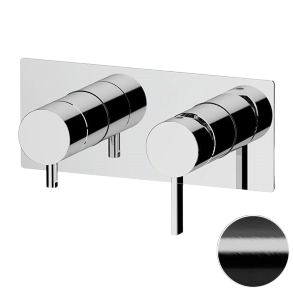 Смеситель для душа Remer Metrica MC93ZCFP, черный брашированный хром