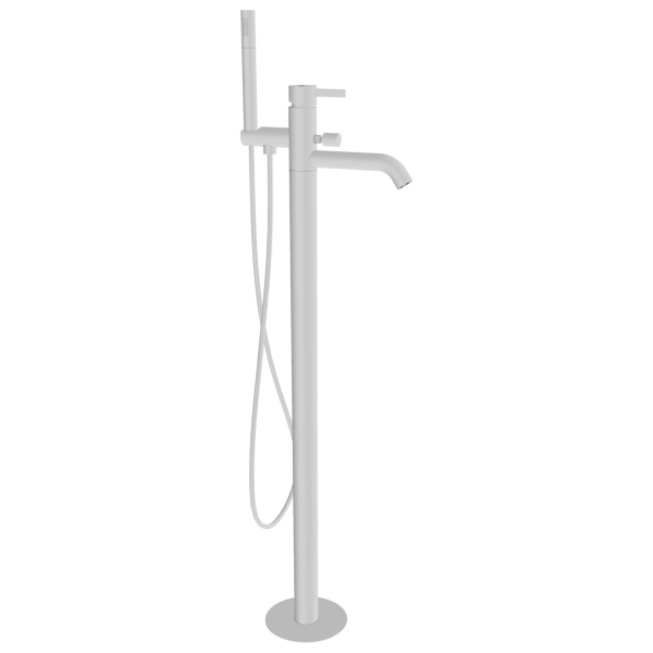 Смеситель для ванны Remer Metrica MC08BO, белый матовый