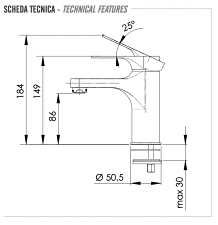 Смеситель для раковины Remer Class Line L12