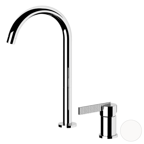 Смеситель для раковины Daniel Club ANC655L14, белый матовый