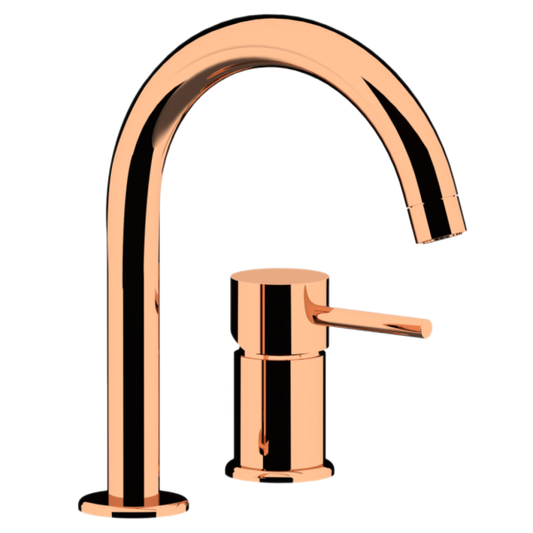 Смеситель для раковины Remer X Style X57RL, медь глянцевая