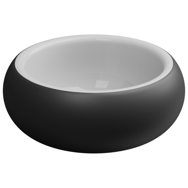 Ванна отдельностоящая 150 см GSG Ceramic Design Petra VAPE003, черный матовый
