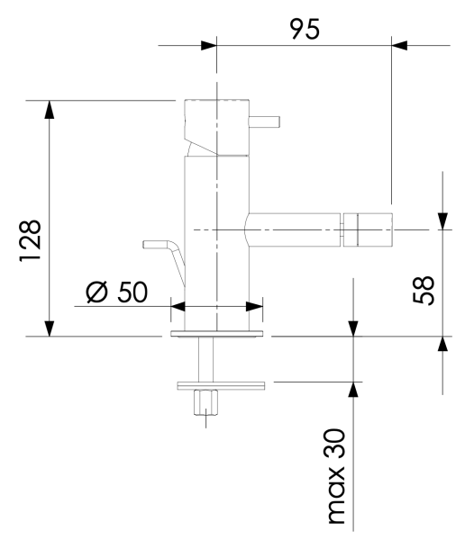 Смеситель для биде Daniel Tokyo TK604CR