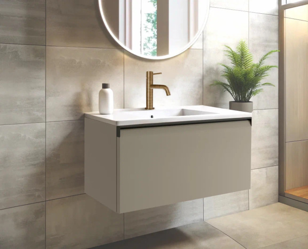 Тумба для раковины с 1 ящиком 100 см Onsen Fusion 78-BP-100-K1-M16, орех