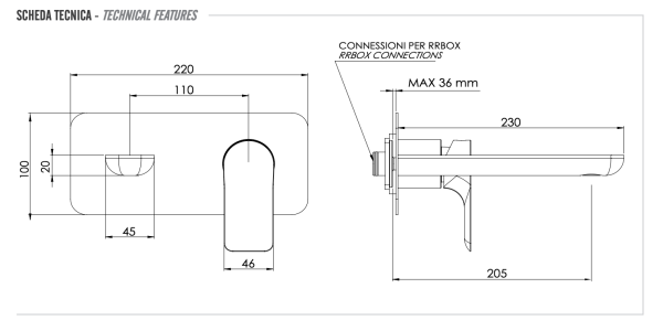 Смеситель для раковины Remer Infinity I15LKBBG, золото брашированное