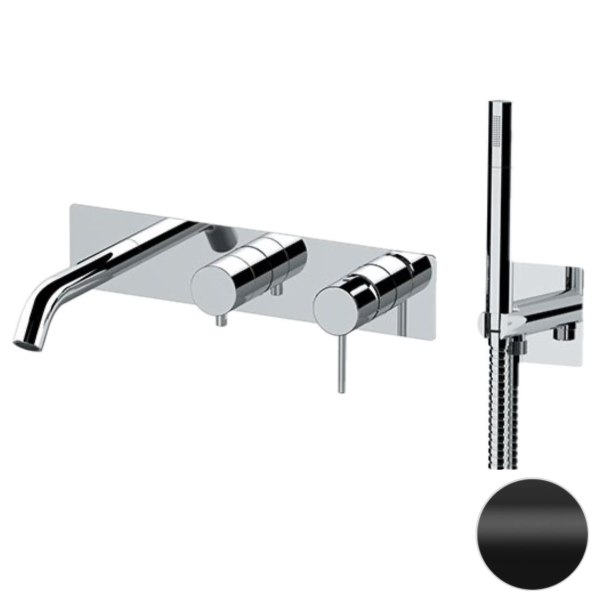 Смеситель для ванны Remer X Style X53D2WBNO, черный матовый