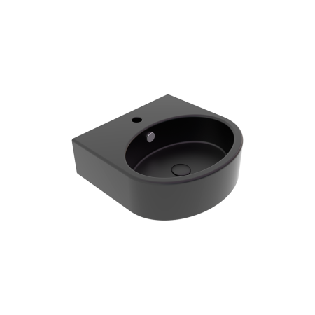 Раковина подвесная 45х44 см GSG Ceramic Design Like LKLAVBW45003, черный матовый