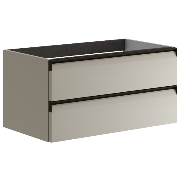 Тумба для раковины с 2 ящиками 80 см Onsen Fusion 78-BP-082-K1-M15,  песочный