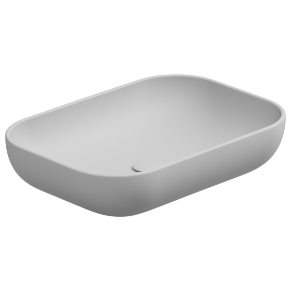 Раковина накладная 60x42 см GSG Ceramic Design Easy EALAVRE60001, белый матовый