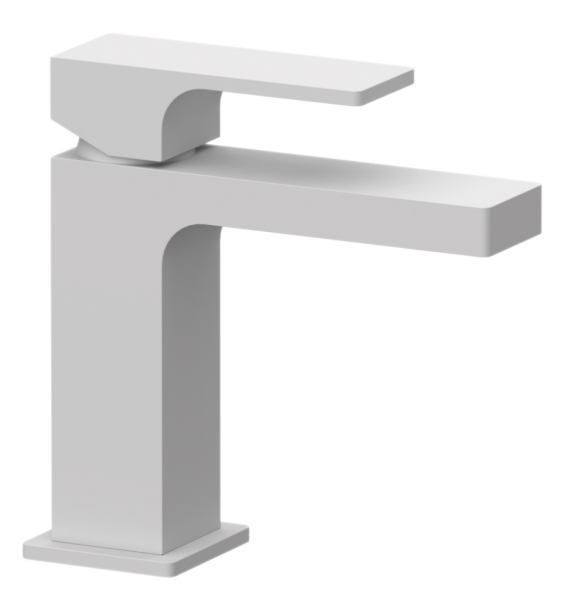 Смеситель для раковины Remer Absolute AU12BO, белый матовый