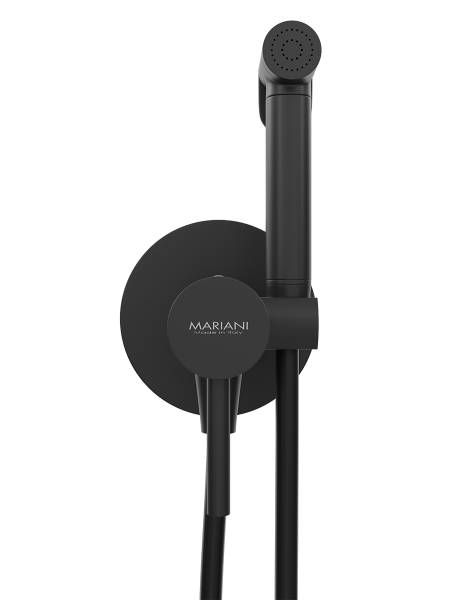 Гигиенический душ со смесителем Mariani Next B14185NXW, черный матовый